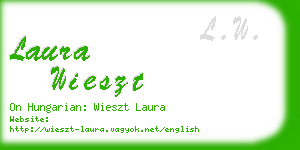 laura wieszt business card